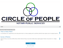 Tablet Screenshot of circleofpeople.com